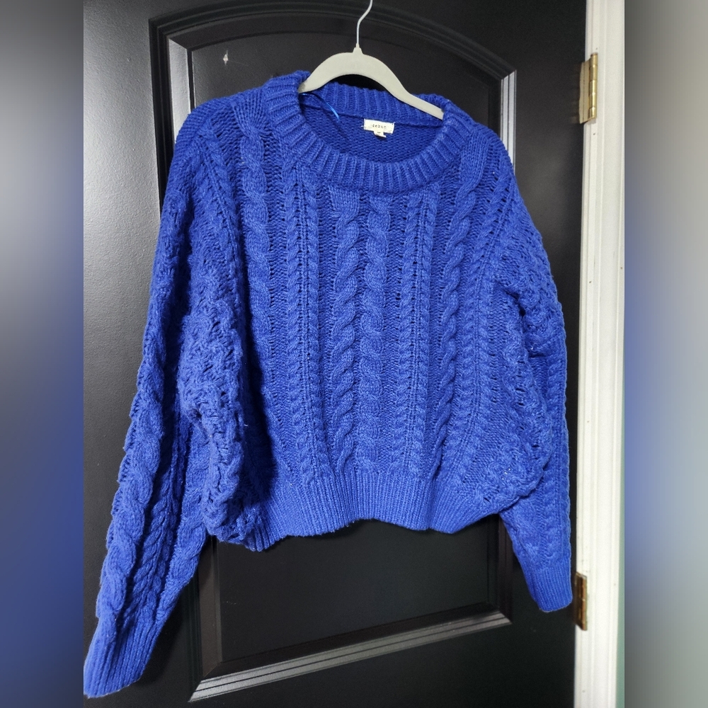 Womens Deep Blue Sweater Size Lg